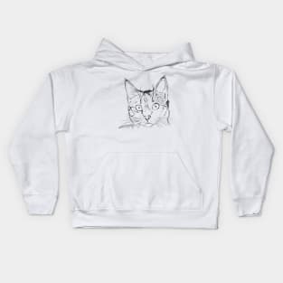 Funny cat design Kids Hoodie